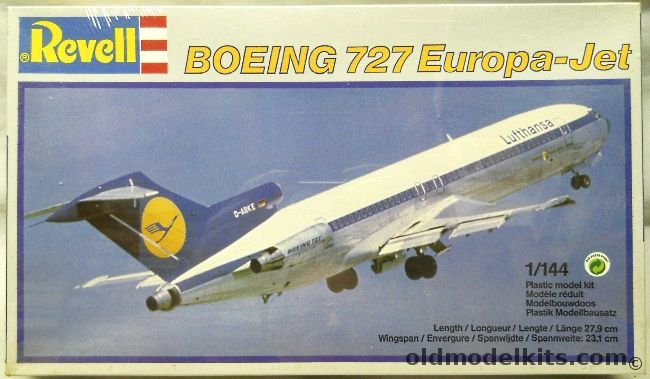 Revell 1/144 Boeing 727-100 Lufthansa Europa-Jet - (727), 4201 plastic model kit